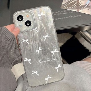 Áp dụng cho iPhone 15 IPhone 14Plus Nơ trắng iPhone 13 PRO MAX 12 Pro 11 16 IPhone Xsmax matte xr