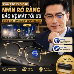 🔥Giá sốc🔥Công nghệ cao HD kính lão thương mại cổ điển | Thay đổi tiêu cự thông minh kính gọng lông mày retro | Chống ánh sáng xanh gọng nửa kính cận không độ thời trang | Kính đa tròng thông minh nam nữ cận thị