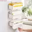 Hộp đựng khăn giấy COCODECOVED, Hộp lưu trữ dung lượng lớn tiết kiệm không gian, Dụng cụ sắp xếp tủ lạnh treo tường thực tế Phòng tắm