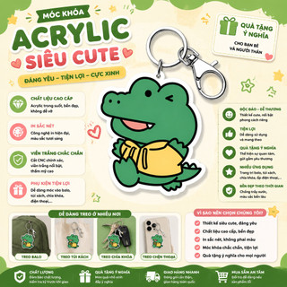 Móc khóa Cá Sấu Xanh vô tri