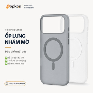 Ốp Lưng Siêu Mỏng Nhám Mờ Cho iPhone 17 Pro Chống Vân Tay Ôm Sạc Máy Có Vòng Từ Tính 3D Nổi
