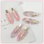 JRP 2 Chiếc Phong Cách Hàn Quốc Dụng Cụ Tạo Kiểu Tóc Đơn Giản Màu Hồng Liền Mạch Kẹp Tóc Cho Nữ Ngọt Ngào Tươi Nổ Kẹp Dubill Kẹp Tóc JRP