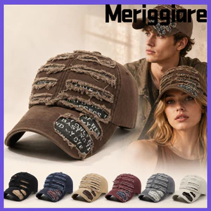 Mũ lưỡi trai cổ điển MERIGGIARE, Mũ bóng chày chống nắng mát mẻ Unisex, In chữ thời trang Mũ cao bồi Cotton đa năng dành cho nam nữ