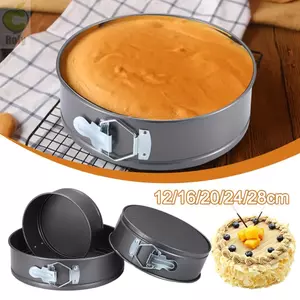 ROLY 1 Cái Chảo Nướng Bánh, Có Đáy Có Thể Tháo Rời Chống Rò Rỉ Khuôn Nướng Bánh, Thép Carbon 12 / 16 / 20 / 24 / 28cm Khuôn Bánh Chống Dính Cho Nhà Bếp Làm Bánh