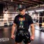 Áo thun thể thao và giải trí in hình NoLife Bear Boxing, cotton cao cấp 100%, sẵn hàng