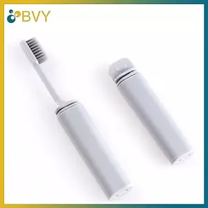 BVY Vệ Sinh Miệng Di Động Dùng Một Lần Có Thể Gập Lại Du Lịch Cắm Trại Bàn Chải Đánh Răng Đi Bộ Đường Dài Dụng Cụ Làm Sạch Răng Bàn Chải Đánh Răng Gấp.