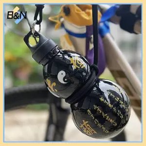 Bình nước ngoài trời di động B & N Hình bầu 1000ML Cốc nhẹ dung tích lớn để đi bộ đường dài thể thao và sử dụng văn phòng.
