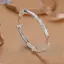 Bluelover Nữ Full-blown Hoa Vòng Tay Lắc Tay Tinh Tế Ánh Sáng Sang Trọng Mở Có Thể Điều Chỉnh Vòng Tay Trang Sức Quà Tặng Mới