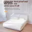 CATIYAHA 5 Chiếc Vỏ Bụi Giường Dùng Một Lần, Vỏ Bụi Sofa Dùng Một Lần Chống Thấm Nước, Ứng Dụng Dễ Dàng Cạnh Co Giãn Trong Suốt Đa Năng Nội Thất Vỏ Bảo Vệ Giường