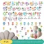 Decal dán tường bảng chữ cái tiếng việt , số, màu sắc PA25 tranh dán tường trang trí phòng ngủ cho bé trai bé gái