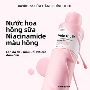 Nước Hoa Sữa Medicube Pink Niacinamide Milky Toner 150ml Chứa Niacinamide & PDRN Làm Đều Màu Da, Mờ Vết Thâm Đốm Nâu, Cấ