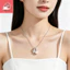Thiết kế thời trang Ngọc trai hoa Zircon Thép titan Vòng cổ ngọt ngào cá nhân
