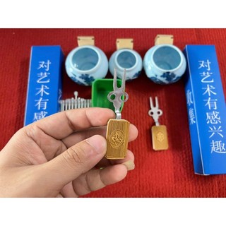 Combo Cóng cho lồng chào mào gồm 1 bộ cóng chợ +2 xiên triện+1 rọ+1xúc nhựa+2 cóng hút tàu giá rẻ
