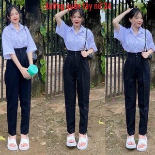 [Combo 2q tặng kèm dây lưng] Quần tây nữ đi học - Thiết kế đơn giản và thời trang cho cô gái trẻ