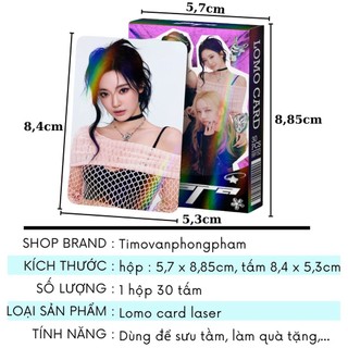Card Lomo Kpop Girlgroup Hologram Fanmade Bo Góc Hộp 30 Tấm Timo QT117