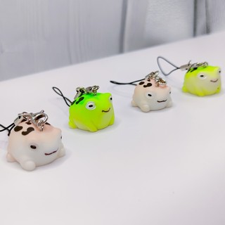1 Cái Dễ Thương Sa Mạc Ếch Móc Khóa Dây Đeo Điện Thoại Túi Charm USB Mặt Dây Chuyền