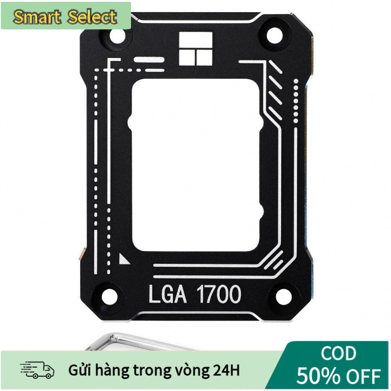 Khung Chống Cong CPU Intel Làm Từ Hợp Kim Nhôm, Chất Lượng Cao, Dễ Dàng Lắp Đặt, Có Miếng Đệm Cách Điện, Tương Thích CPU