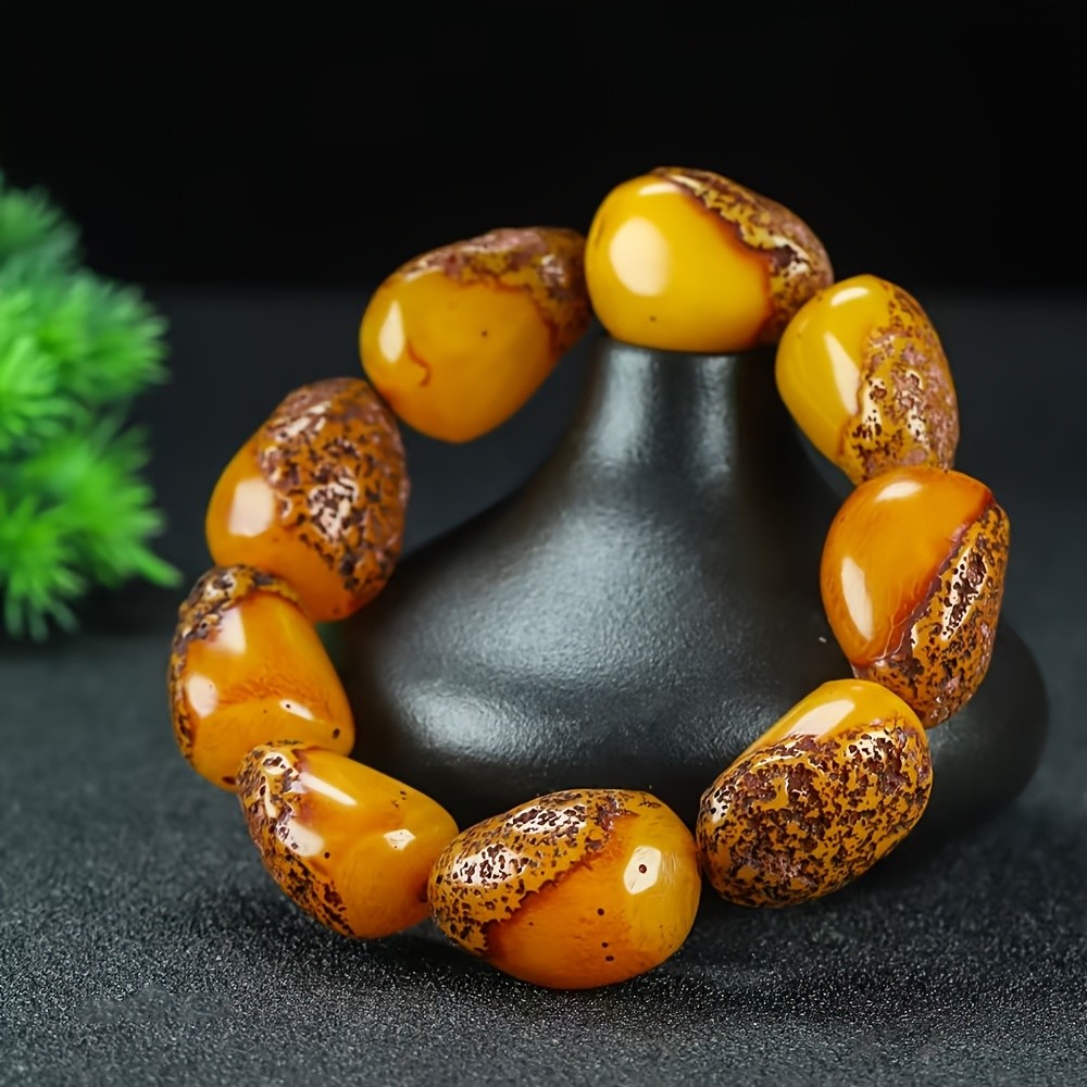 Vòng tay thời trang sáp ong da nam nữ