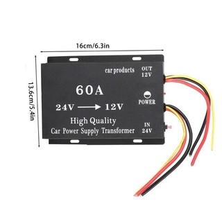 Bộ giảm áp 24V sang 12V cho xe tải & xe buýt - Hiệu suất cao, 10A 30A 60A
