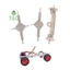 1 / 2 / 3 Cái 1 / 32 RC Xe Phía Trước Giữa Phía Sau Cầu Sửa Đổi Phần Trục DIY Phần Phụ Kiện Bánh Răng Kim Loại [Mới]