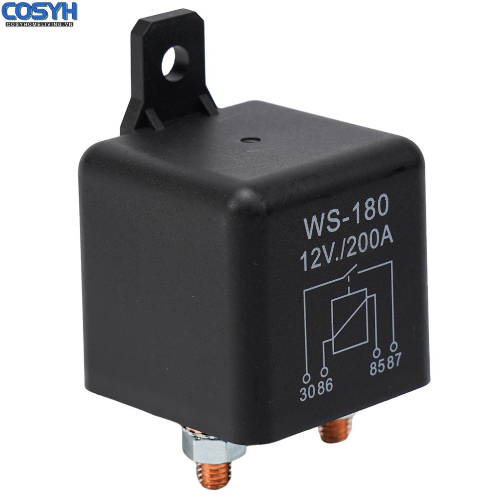 <cosyh>Isolator Relay 4Pin Accessories Car Dual Battery Parts Power Switch Truck
