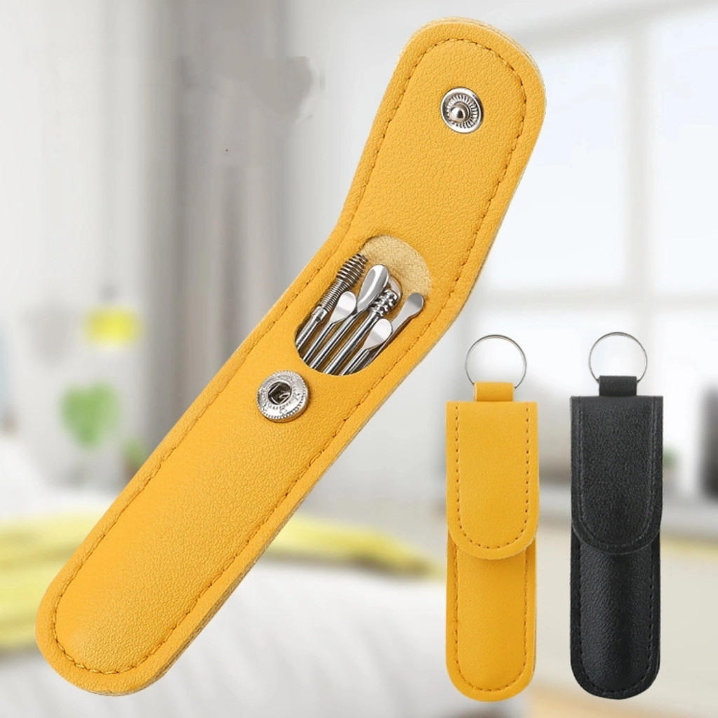 6 Chiếc Hộ Gia Đình Di Động Thìa Tai Bộ Sáu Mảnh Dụng Cụ Chọn Tai Bộ Chọn Tai Thìa Chọn Tai