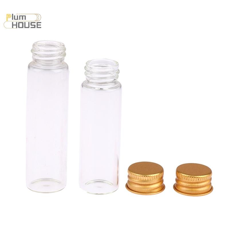 PlumHOUSE 10 Cái 5 / 7 / 10 / 14 / 18 / 20ML Chai Thủy Tinh Nhỏ Lọ Thủy Tinh Kín Chai Chúc Bình VN