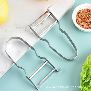 Hộ Gia Đình Cầm Tay Nhà Bếp Đa Năng Thép Không Gỉ Dưa Planer Lột Dao Rau Quả Lột Dụng Cụ Tiện Dụng Khoai Tây Lột Dao Thay Đổi thành AKR7
