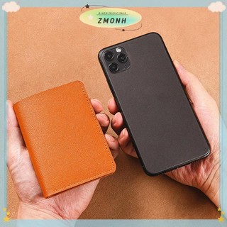 ZMONH Da Màu Trơn Ví Nhỏ Dành Cho Nữ Ngắn Đơn Giản Ví Nữ Có Nút Siêu Mỏng Túi Đựng Thẻ Tín Dụng Ví Đựng Tiền Xu