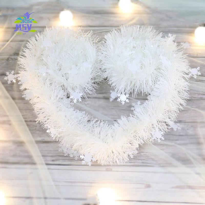 Trang trí treo bông tuyết bằng nhựa trắng - Tiệc tùng cây thông Noel Sinh nhật Photo Prop