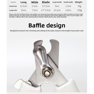 Pet Nail Clipper Lưỡi hợp kim Tay cầm tai thỏ có tập tin
