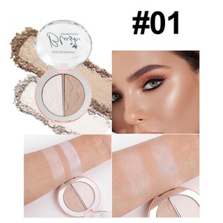Bảng Blush Hai Màu Nổi Bật Làm Sáng Sửa Chữa Bảng Đa Năng Ngọc Trai Matte Blush Cream Blush