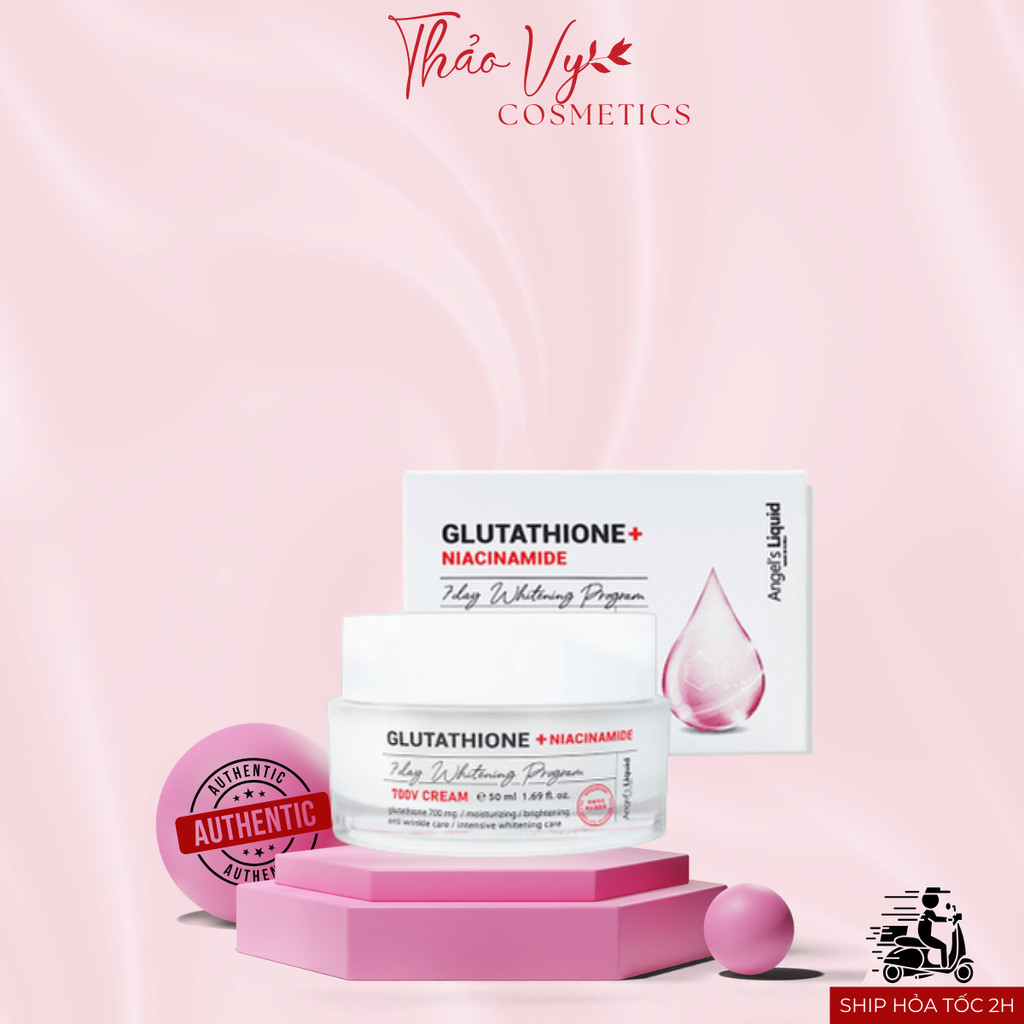 7 day whitening program glutathione 700 vcream Kem Dưỡng Trắng Da Angel's Liquid V-Cream Cấp ẩm đa tầng 50ml Strength:5mg Buy GHK-CU Moldova 99% Transparent