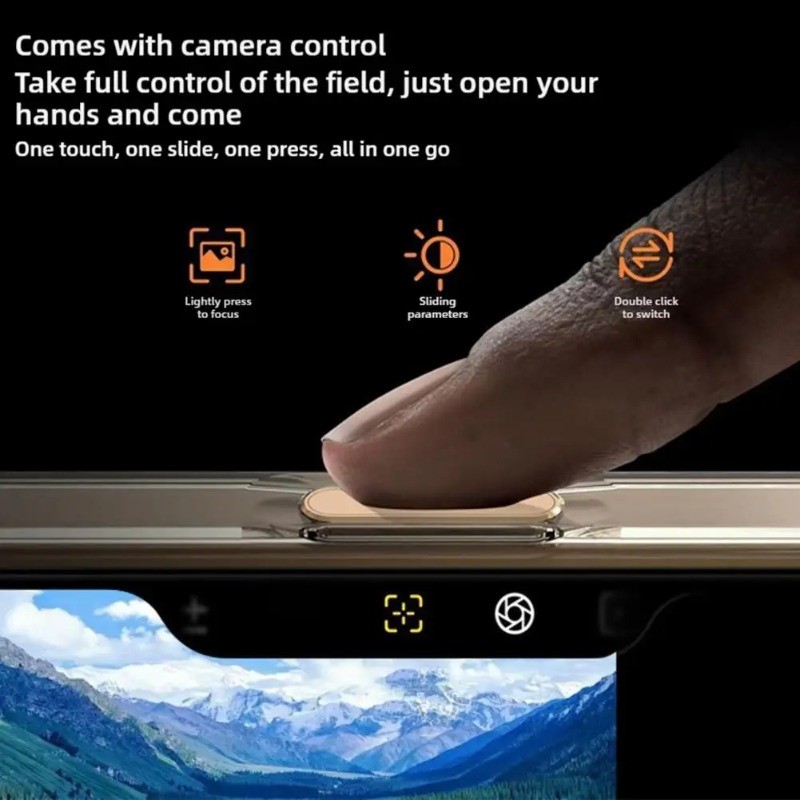Dành Cho iPhone 17 Pro Max 17Pro 17ProMax Hợp Kim Camera Phím Ngắn Bảo Vệ Miếng Dán Cho iPhone 16 Pro Max Plus 16ProMax 16Pro Điều Khiển Thông Minh Điện Thoại Bên Chụp Nút Kim Cương Phim