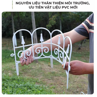Hàng Rào Trang Trí Sân Vườn Bằng Nhựa, Chắn Vườn Rau Bãi Cỏ, Vách Ngăn Sân Vườn Nhỏ Gọn Tiện Lợi Buna.