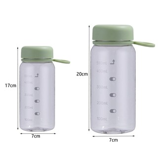 Cốc nước thể thao BRIGHTF66, Cốc nước sinh viên bằng nhựa 400 / 550ml, INS có dây buộc di động Chai nước dung tích lớn trong suốt Thể thao ngoài trời