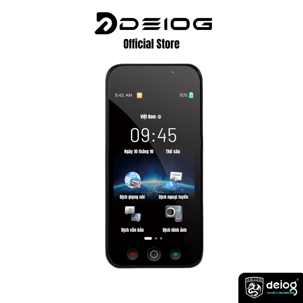 Máy Phiên Dịch Thông Minh D8 AI ChatGPT Online/Offline, Dịch Ảnh, Giọng Nói, Hỗ Trợ 142 Ngôn Ngữ