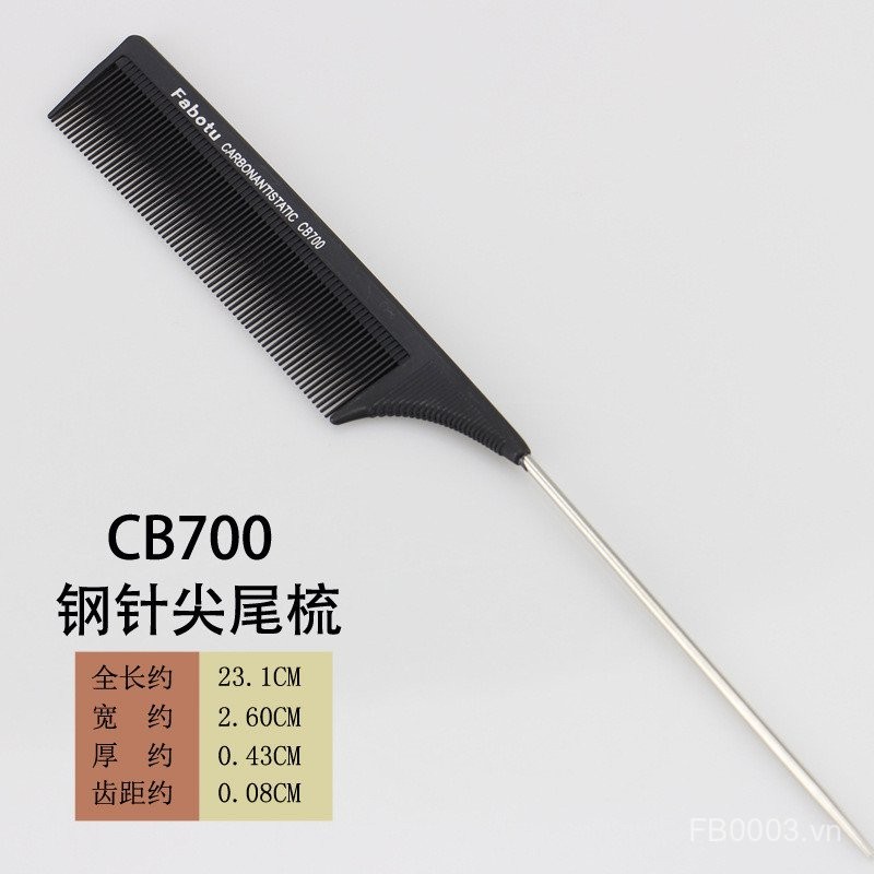 Lược chải tóc đuôi nhọn răng lớn 3K3J