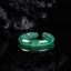 Nhẫn Móng Vuốt Mèo Ngọc Nữ - Blue Water Ice Jade 3D Khắc - Nhiều Kích Cỡ - Ngọc Tự Nhiên Được Chứng Nhận - Thời Trang Dễ Thương