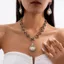 Thời Trung Cổ vintage Đính Kim Cương Ngọc Trai Hoa Vòng Cổ Bông Tai Phong Cách Cung Điện Bộ Trang Sức Châu Âu Mỹ Xuyên Biên Giới Trang Sức Nữ 2026-6-11