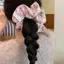 VFZ Thời Trang Hàn Quốc Hoa Scrunchies Nữ Cô Gái Tóc Co Giãn Dây Cao Su Phụ Kiện Buộc Tóc Vòng Dây Mũ Đội Đầu OTE