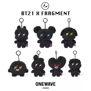 Fragment x BT21 Lightning Dark Doll Fujiwara Hiroshi Đồng thương hiệu BTS BTS Mặt dây chuyền sang trọng 6.13