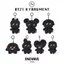 Fragment x BT21 Lightning Dark Doll Fujiwara Hiroshi Đồng thương hiệu BTS BTS Mặt dây chuyền sang trọng 6.13