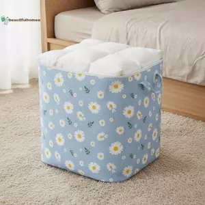 BeautifulHomeA Dung Tích Lớn In Hình Có Thể Gập Lại Quần Áo Túi Bảo Quản Dây Kéo Kín Chống Bụi Cho Tủ Quần Áo Phân Loại Du Lịch VN