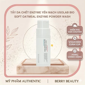 Tẩy Da Chết Enzyme Yến Mạch USOLAB Bio Soft Oatmeal Enzyme Powder Wash 50g Dịu Nhẹ Hàn