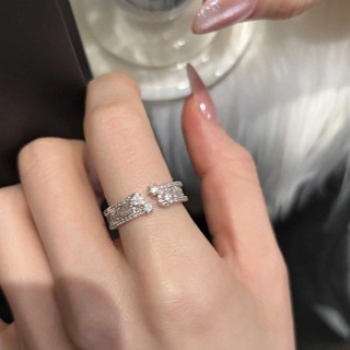 Nhẫn Siêu Sáng Bóng Zircon Bầu Trời Đầy Sao Mở Nhẫn Có Thể Điều Chỉnh Hàn Quốc Đơn Giản Sang Trọng Thanh Lịch Và Độc Đáo Cao Cấp Nhẫn