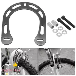 Tấm tăng cường phanh TOPTOOLCX V, Phụ kiện xe đạp leo núi Xe đạp Xe đạp Tăng cường phanh xe đạp, có ốc vít Tấm phanh xe đạp hợp kim nhôm bền