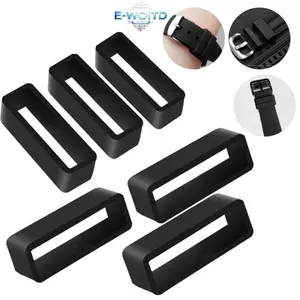 E-WOITD 7 Kích Cỡ Bla Silicone Dây Đeo Đồng Hồ Giữ Vòng Vòng Cao Su Bule Vòng 14-26 Mm Giữ Giá Đỡ Dây Đeo Đồng Hồ Phụ Kiện E-WOITD