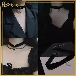 Siyuyan Phong Cách Hàn Quốc Thời Trang Choker Nelace Dành Cho Nữ Vintage Gothic Xương Đòn Dây Chuyền Mặt Trăng Cô Gái Ne Phụ Kiện Trang Sức VN