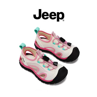 JEEP Giày Sandal Bảo Vệ Ngón Chân Phong Cách Mới Bé Trai Nhẹ Thoáng Khí Chống Trơn Trượt